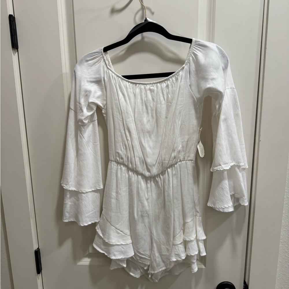 Altar'd State White Flowy Romper